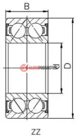 3202 B2ZRTNG C3 NSK Подшипник шариковый двухрядный — изображение 2
