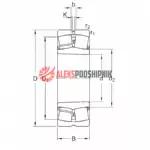 23140 CAKC4 W33 ZWZ Роликовый сферический подшипник — изображение 2