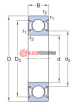 W6002 2Z SKF Подшипник шариковый радиальный — изображение 2