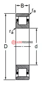N1019 KTN9 SPVR522 SKF Роликовый подшипник — изображение 2