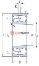 22213 EK C3 SKF Роликовый сферический подшипник — изображение 2