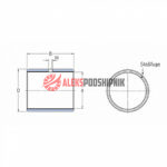 PCM303440 M SKF Втулка скальжения — изображение 2