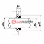 Уплотнение 130 VA R (117x131x7.9/12.8) SKF — изображение 2