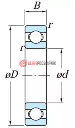 6219 SKF Подшипник шариковый однорядный — изображение 2