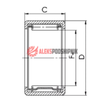HK1712 B INA Подшипник игольчатый — изображение 2