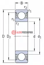 630/8 2RS1 SKF Подшипник шариковый однорядный — изображение 2