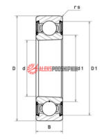 6208 2RS1 K SKF Подшипник шариковый однорядный — изображение 3