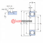 6208 2RS1 NR SKF Подшипник шариковый однорядный — изображение 3