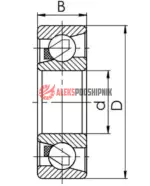 7020 AC ZWZ Шариковый радиально-упорный однорядный подшипники — изображение 2