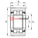 PWTR25 2RS XL INA Опорный ролик — изображение 2