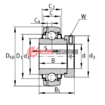 GE35 XL-KTT-B INA Подшипник корпусный — изображение 2